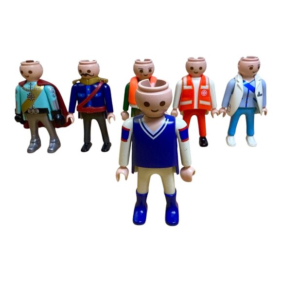 Lot of 6 Vintage 1990s Playmobil Action Figures Miniature Toys - Picture 9 of 14